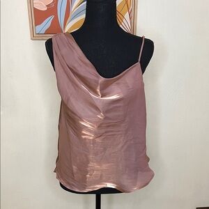 Free People Shimmy Shimmy Tank Blush Bronze Size XS NEW